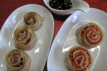 фото рецепта Манты Розочки на пару