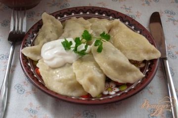 фото рецепта Вареники с фаршем
