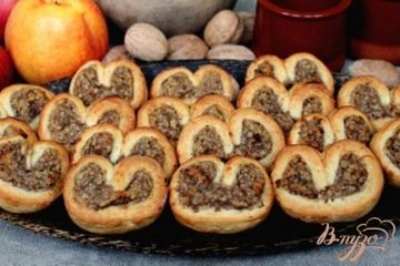 фото рецепта Печенье с яблочным пюре и орехом