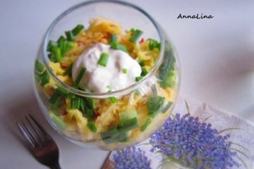 фото рецепта Салат с куриной печенью