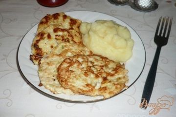 фото рецепта Курино-кабачковые оладьи