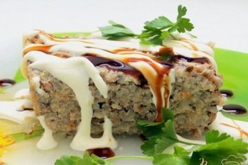 фото рецепта Запеканка мясо грибная