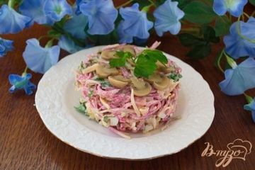 фото рецепта Сырный салат с овощами
