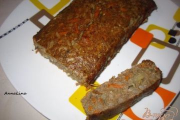 фото рецепта Печеночное суфле с рисом и овощами