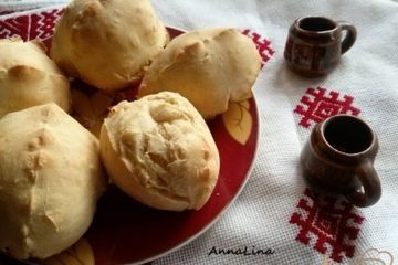 фото рецепта Пирожки на кефире с арахисовой пастой