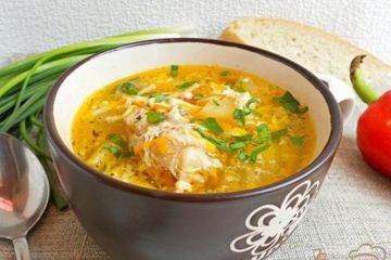 фото рецепта Суп куриный с яйцом