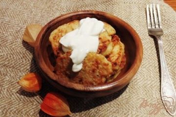 фото рецепта Оладьи из квашеной  капусты.