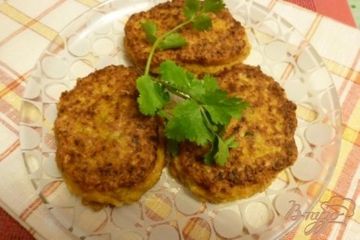 фото рецепта Зразы из тыквы с начинкой из курицы