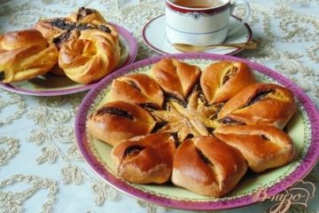 фото рецепта Дрожжевое тесто с тыквой и изделия из него.