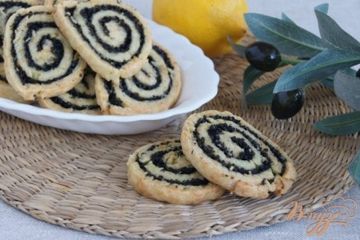 фото рецепта Сырное печенье с маслинами и лимоном
