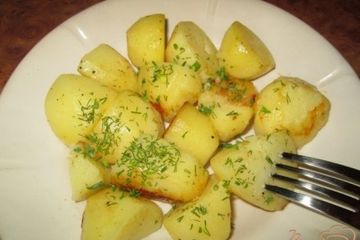 фото рецепта Картошка запеченная в кулинарном рукаве