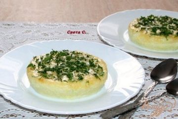 фото рецепта Кабачковое суфле с рисовыми хлопьями