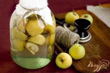фото рецепта Яблочный компот на зиму