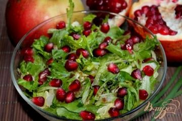фото рецепта Мясной салат с гранатовыми зернами