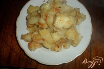 фото рецепта Тушеный картофель с салом