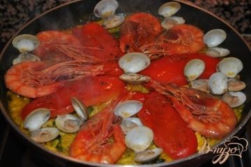 фото рецепта Паэлья с морепродуктами