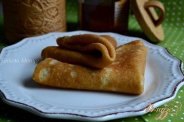 фото рецепта Медовые блины с крупой