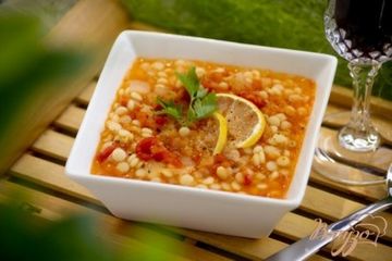 фото рецепта Суп с чечевицей и кус кусом