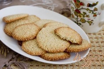 фото рецепта Печенье кунжутное
