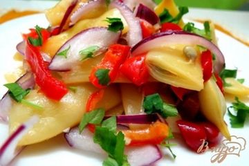 фото рецепта Салат из спаржевой фасоли