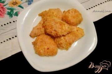 фото рецепта Куриное филе в медово-горчичном соусе в панировке
