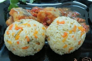 фото рецепта Рисовый гарнир с овощами