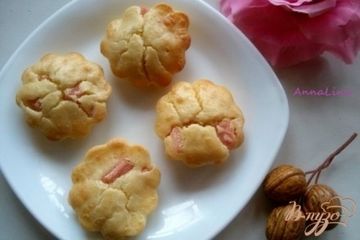 фото рецепта Маффины с сыром и колбасой