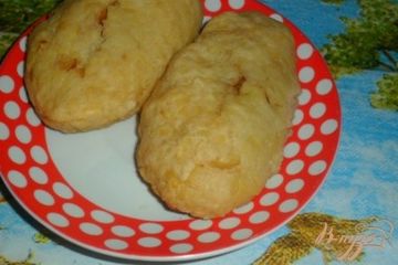 фото рецепта Картофельные пирожки с тушеной капустой