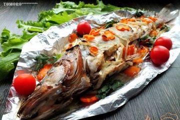фото рецепта Судак запеченный с овощами