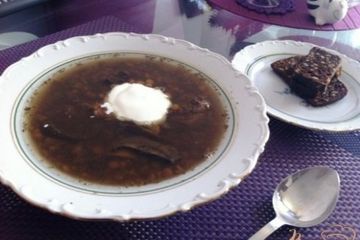 фото рецепта Суп из чечевицы с грибами