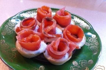фото рецепта Закуска с подкопченной кетой.