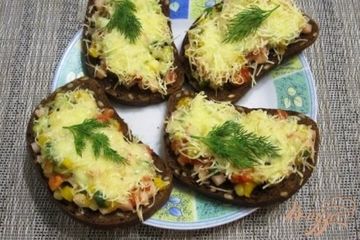 фото рецепта Горячие фитнес-бутерброды с ветчиной и сыром