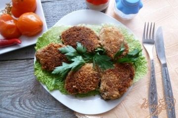 фото рецепта Котлеты на баклажане