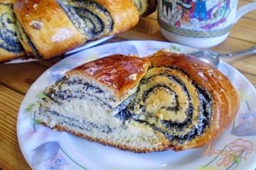 фото рецепта Булочка-улитка с маком