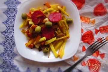 фото рецепта Горячий картофельный салат