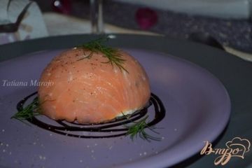 фото рецепта Закуска из копченой семги с начинкой
