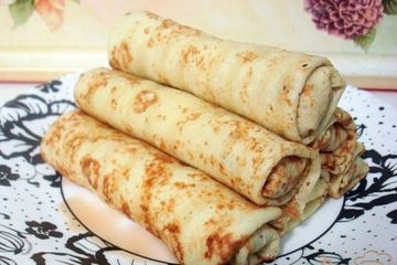 фото рецепта Блинчики с яблоками