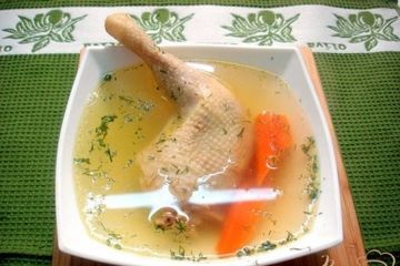 фото рецепта Бульон куриный