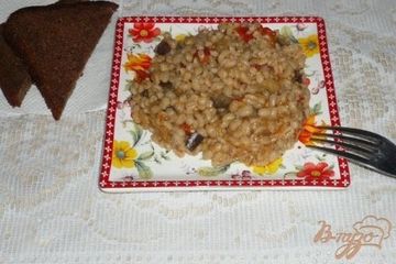 фото рецепта Перловая каша с овощами в мультиварке
