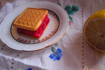 фото рецепта Сорбет вишневый с печеньем