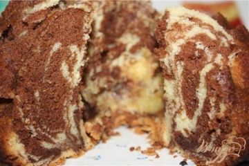 фото рецепта Двухцветный пирог