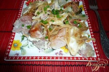 фото рецепта Свинина запеченная с картофелем