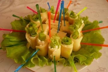 фото рецепта Сырные рулетики на закуску