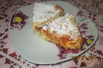 фото рецепта Творожная запеканка с тыквой, яблоками и изюмом