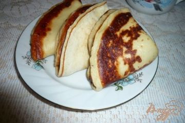 фото рецепта Кефирные блинчики с медом
