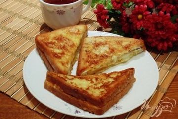 фото рецепта Гренки с джемом