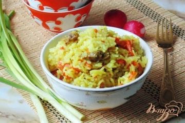 фото рецепта Куриные желудки с рисом