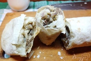 фото рецепта Рулет с куриными субпродуктами