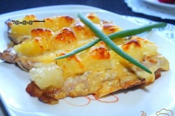 фото рецепта Отбивные из свинины с ананасом и сыром