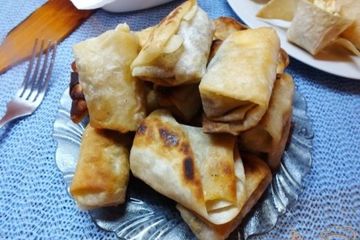 фото рецепта Пирожки с грибами и крурицей из лаваша